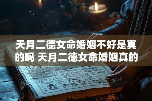 天月二德女命婚姻不好是真的吗 天月二德女命婚姻真的不顺