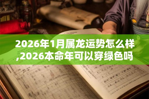 2026年1月属龙运势怎么样,2026本命年可以穿绿色吗 2026年1月属龙运势怎么样,2026本命年可以穿绿色吗