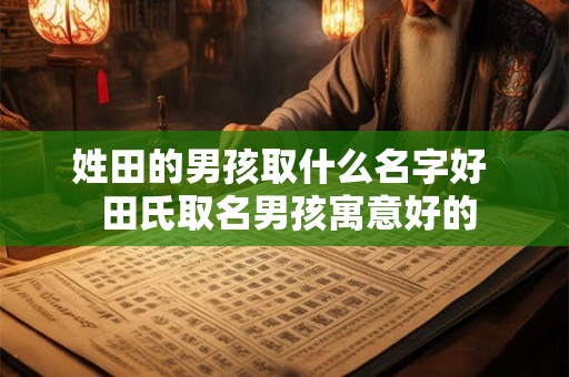 姓田的男孩取什么名字好  田氏取名男孩寓意好的