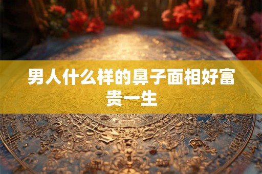 男人什么样的鼻子面相好富贵一生