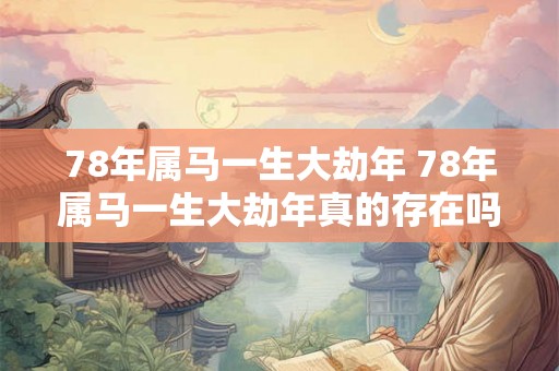 78年属马一生大劫年 78年属马一生大劫年真的存在吗