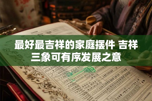 最好最吉祥的家庭摆件 吉祥三象可有序发展之意 最好最吉祥的家庭摆件 吉祥三象可有序发展之意