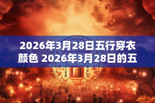 2026年3月28日五行穿衣颜色 2026年3月28日的五行穿衣颜色应该是什么