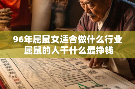 96年属鼠女适合做什么行业 属鼠的人干什么最挣钱