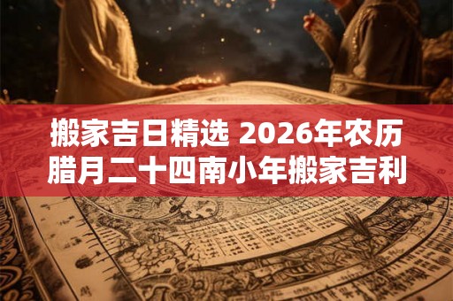 搬家吉日精选 2026年农历腊月二十四南小年搬家吉利吗