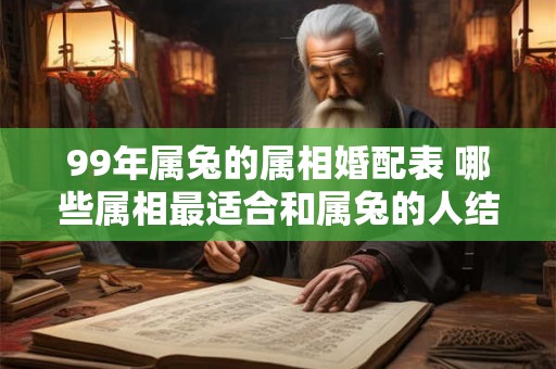 99年属兔的属相婚配表 哪些属相最适合和属兔的人结婚