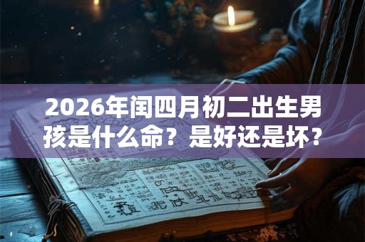 2026年闰四月初二出生男孩是什么命？是好还是坏？