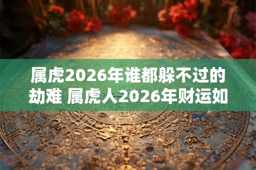 属虎2026年谁都躲不过的劫难 属虎人2026年财运如何 属虎2026年谁都躲不过的劫难 属虎人2026年财运如何