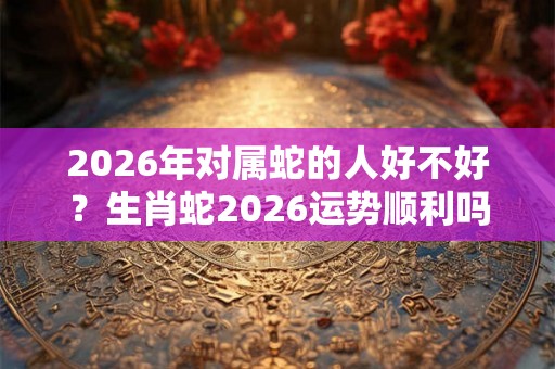 2026年对属蛇的人好不好？生肖蛇2026运势顺利吗