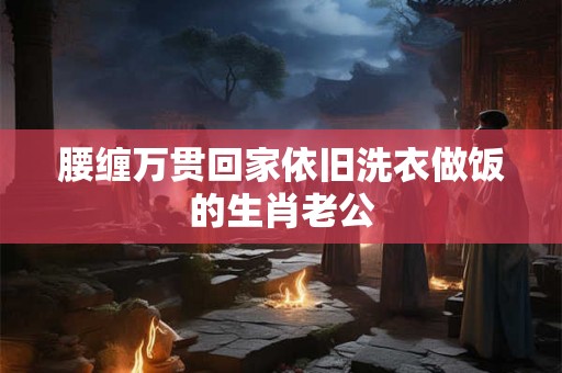 腰缠万贯回家依旧洗衣做饭的生肖老公