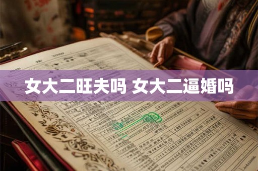 女大二旺夫吗 女大二逼婚吗