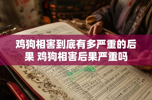 鸡狗相害到底有多严重的后果 鸡狗相害后果严重吗