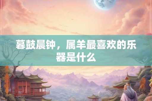暮鼓晨钟，属羊最喜欢的乐器是什么