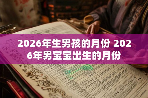 2026年生男孩的月份 2026年男宝宝出生的月份