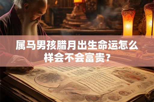 属马男孩腊月出生命运怎么样会不会富贵? 属马男孩腊月出生命运怎么样会不会富贵?
