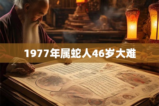 1977年属蛇人46岁大难