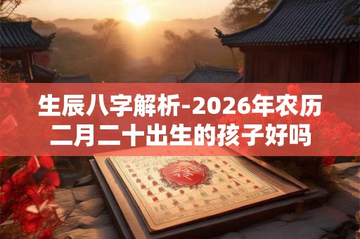 生辰八字解析-2026年农历二月二十出生的孩子好吗 生辰八字解析-2026年农历二月二十出生的孩子好吗