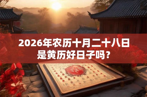 2026年农历十月二十八日是黄历好日子吗？