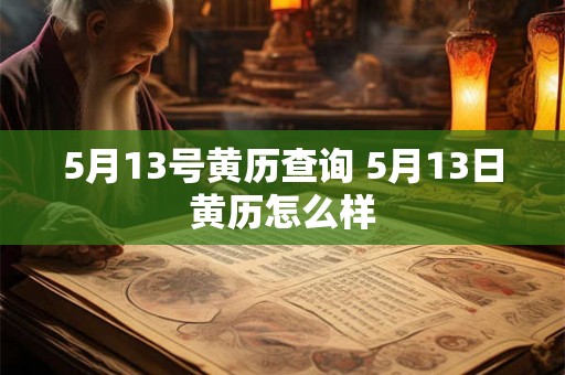 5月13号黄历查询 5月13日黄历怎么样