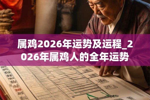 属鸡2026年运势及运程_2026年属鸡人的全年运势
