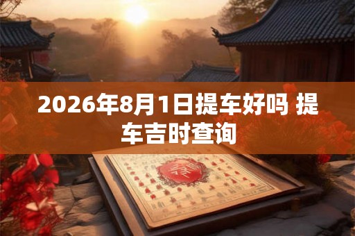 2026年8月1日提车好吗 提车吉时查询