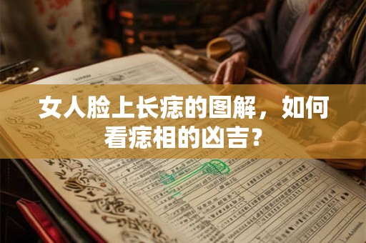 女人脸上长痣的图解，如何看痣相的凶吉？