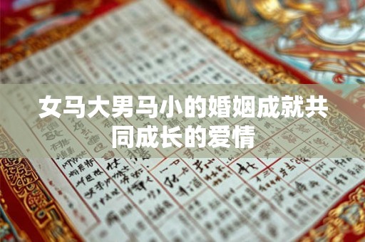 女马大男马小的婚姻成就共同成长的爱情 女马大男马小的婚姻成就共同成长的爱情