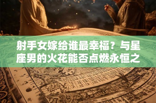 射手女嫁给谁最幸福？与星座男的火花能否点燃永恒之爱