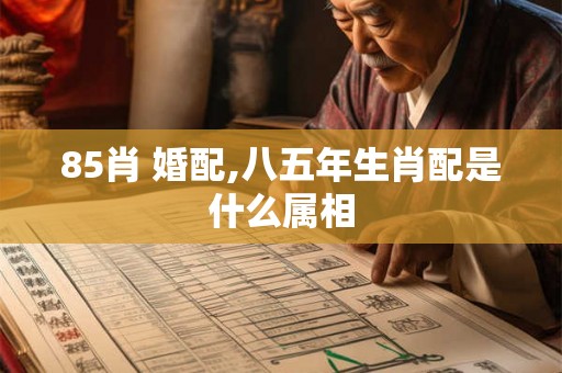 85肖 婚配,八五年生肖配是什么属相