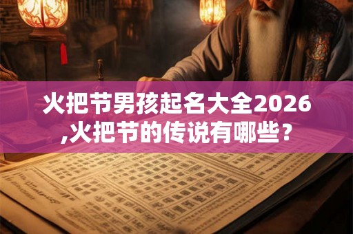 火把节男孩起名大全2026,火把节的传说有哪些？