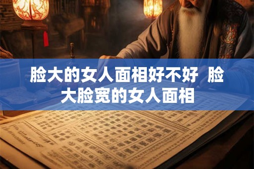 脸大的女人面相好不好  脸大脸宽的女人面相