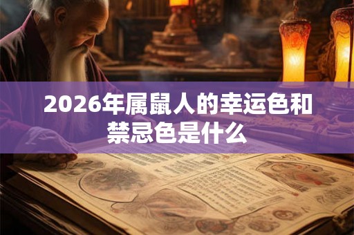 2026年属鼠人的幸运色和禁忌色是什么