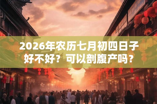2026年农历七月初四日子好不好？可以剖腹产吗？