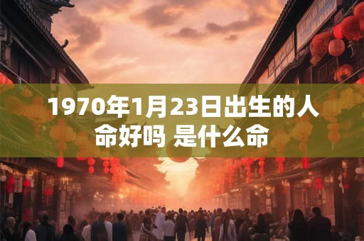 1970年1月23日出生的人命好吗 是什么命