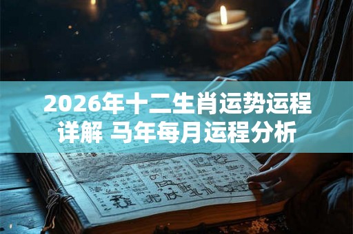 2026年十二生肖运势运程详解 马年每月运程分析
