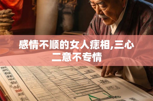 感情不顺的女人痣相,三心二意不专情