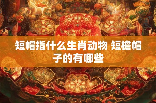 短帽指什么生肖动物 短檐帽子的有哪些