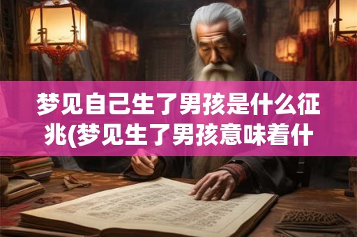 梦见自己生了男孩是什么征兆(梦见生了男孩意味着什么？)