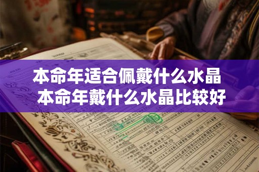 本命年适合佩戴什么水晶  本命年戴什么水晶比较好