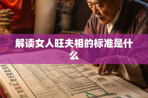解读女人旺夫相的标准是什么