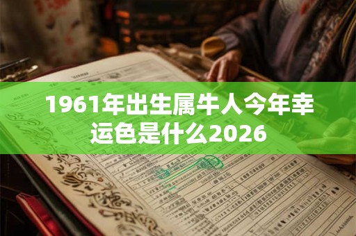 1961年出生属牛人今年幸运色是什么2026
