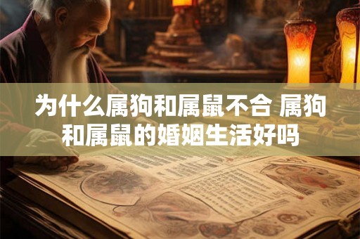 为什么属狗和属鼠不合 属狗和属鼠的婚姻生活好吗