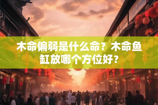 木命偏弱是什么命？木命鱼缸放哪个方位好？