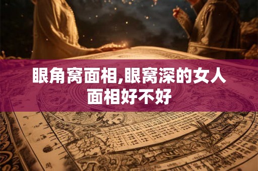 眼角窝面相,眼窝深的女人面相好不好 眼角窝面相,眼窝深的女人面相好不好