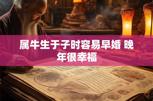 属牛生于子时容易早婚 晚年很幸福
