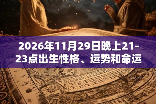2026年11月29日晚上21-23点出生性格、运势和命运