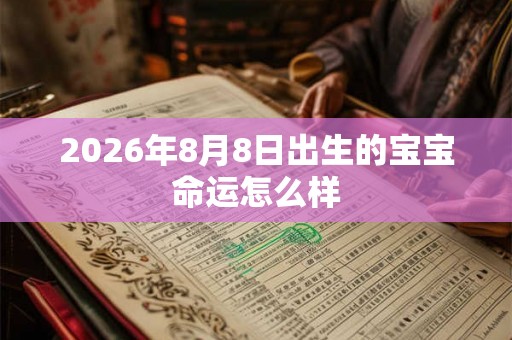 2026年8月8日出生的宝宝命运怎么样 2026年8月8日出生的宝宝命运怎么样