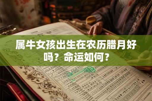 属牛女孩出生在农历腊月好吗？命运如何？