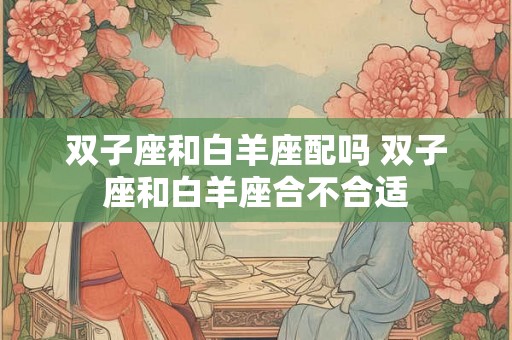 双子座和白羊座配吗 双子座和白羊座合不合适