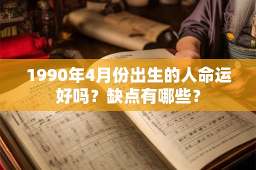 1990年4月份出生的人命运好吗？缺点有哪些？